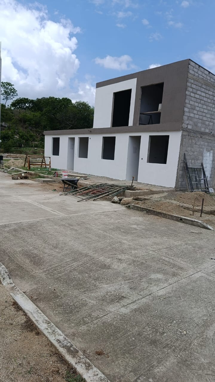 Casas modelo en construcción