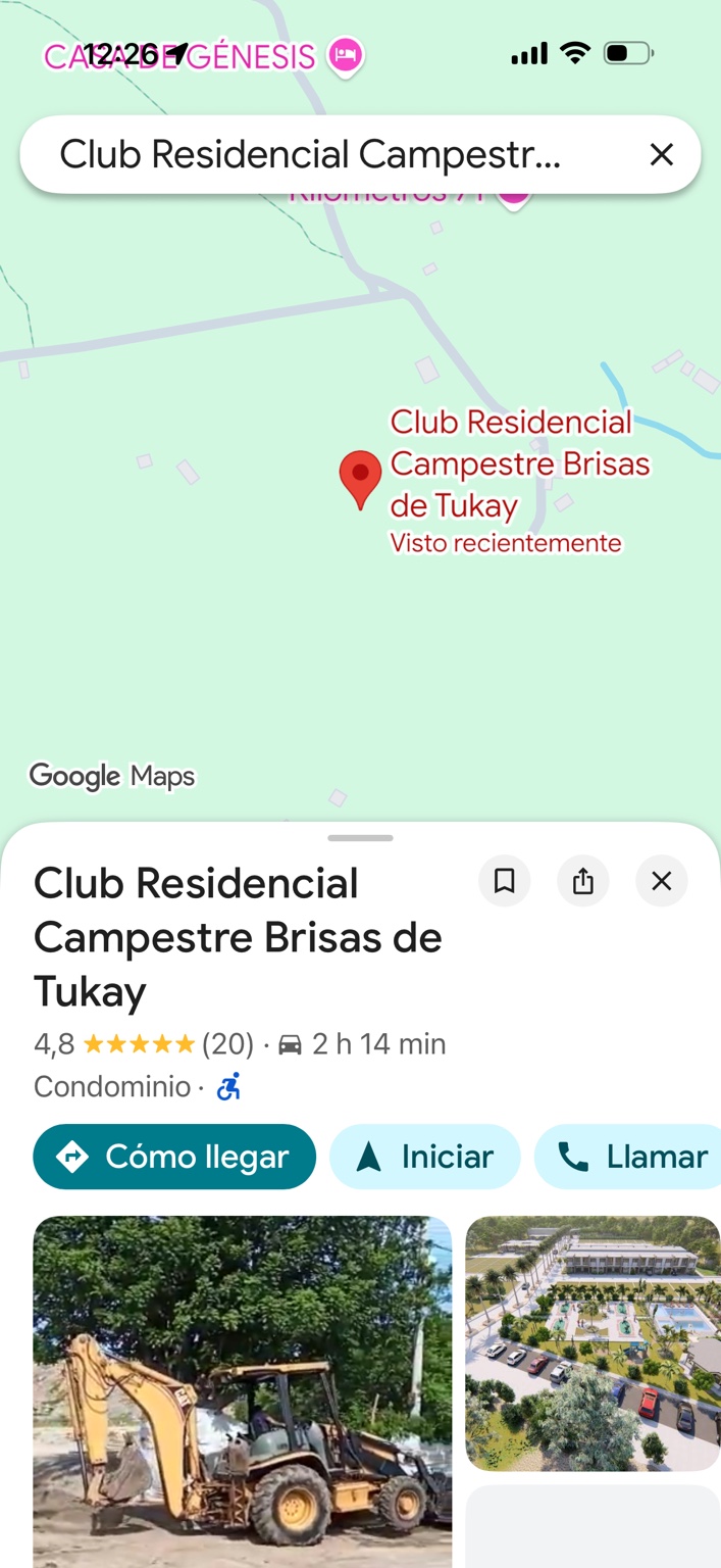 Ubicación de Brisas de Tukay